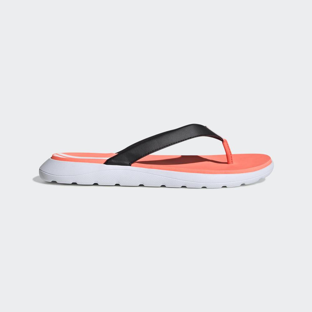 Slapi Adidas Comfort Dama Romania - Negrii/Albi/Corai EG2064